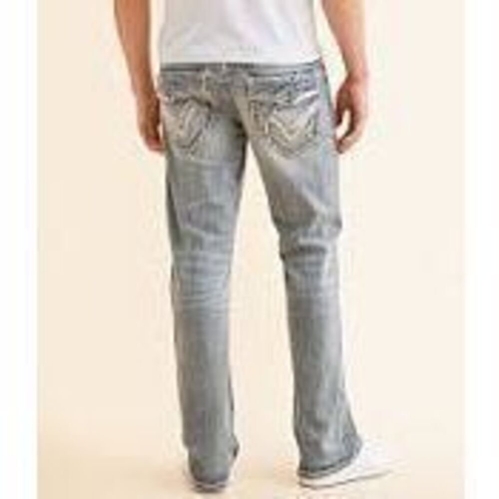 Salvage Supply Company Buckle Mayhem Straight Jeans Sz 34